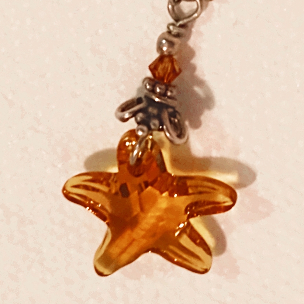 Swarovski Crystal Star Sterling Pendant Necklace - Picture 6 of 9